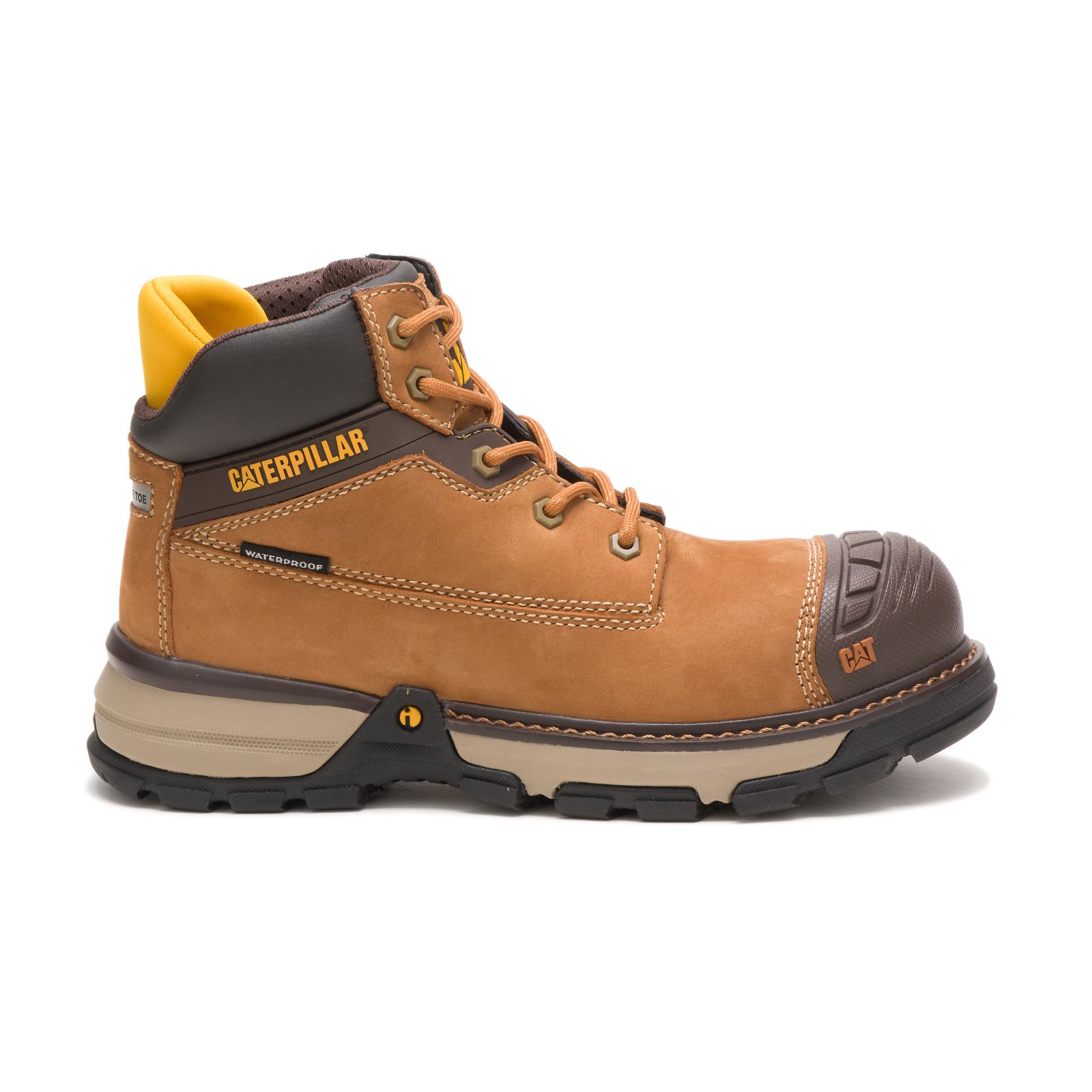 Caterpillar Excavator Superlite Waterproof Nano Toe Philippines - Womens Work Boots - Brown 79681BEZR